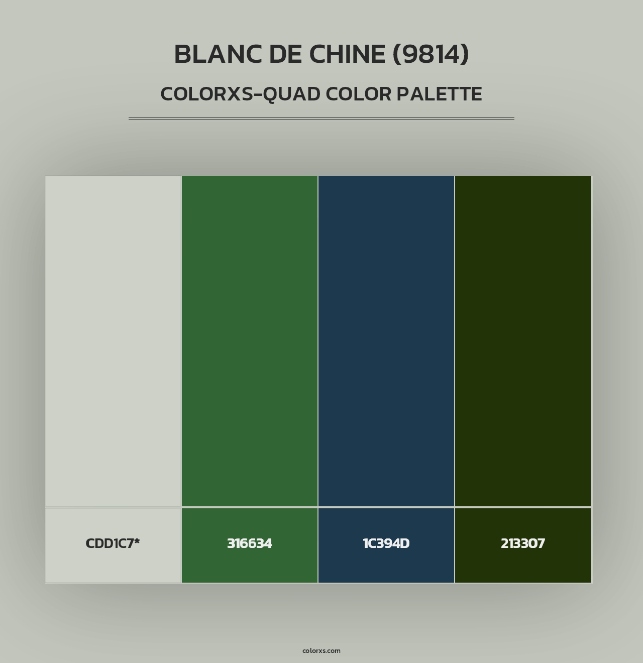 Blanc De Chine (9814) - Colorxs Quad Palette