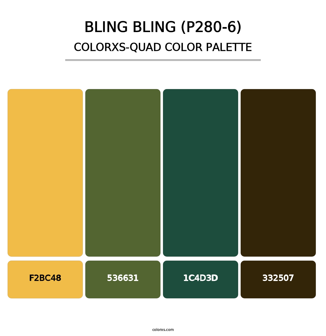 Bling Bling (P280-6) - Colorxs Quad Palette