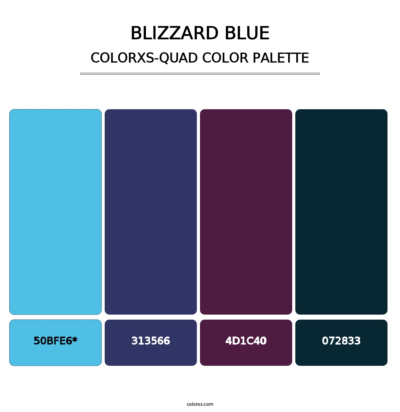 Blizzard Blue - Colorxs Quad Palette