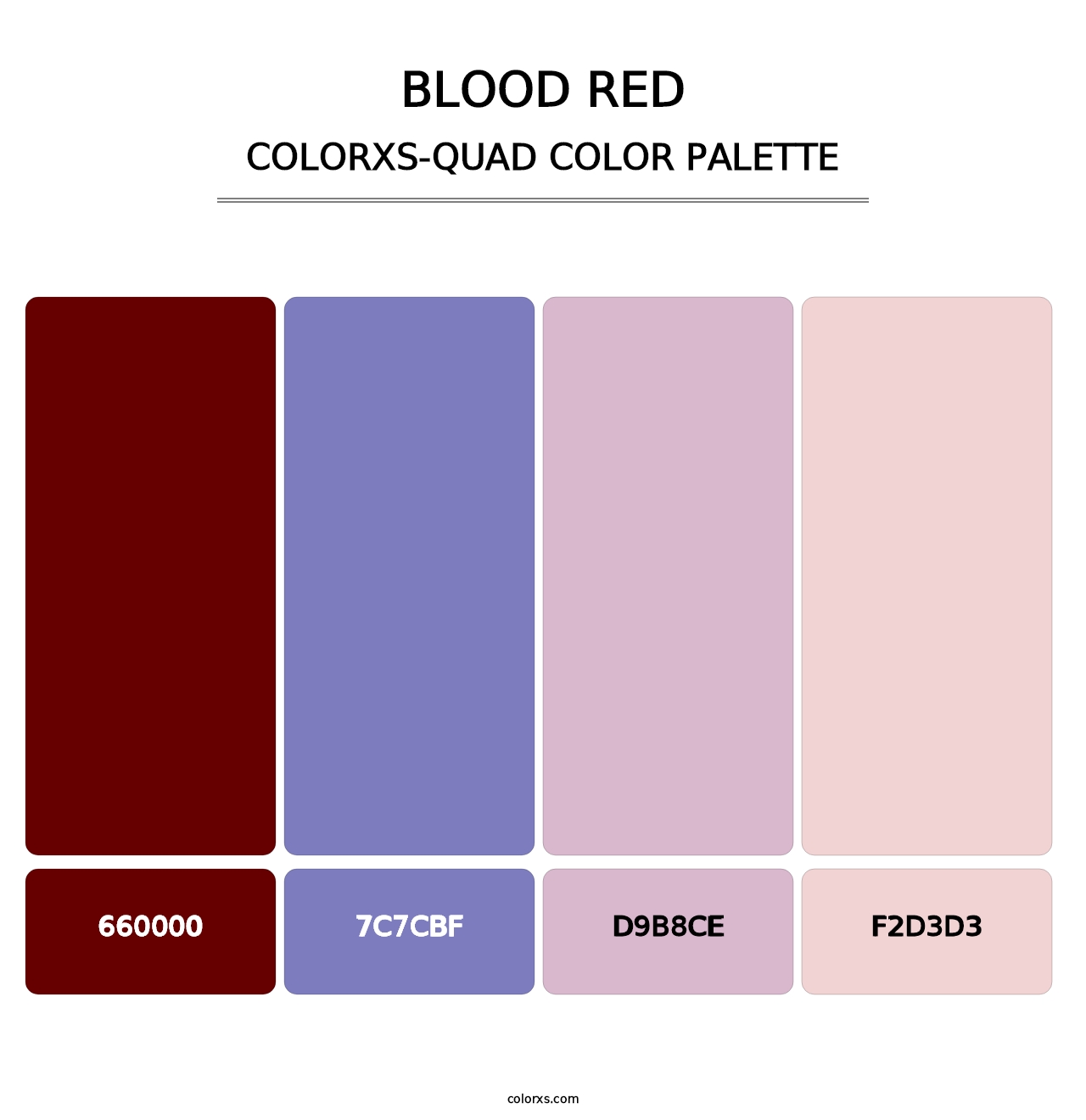 Blood Red - Colorxs Quad Palette