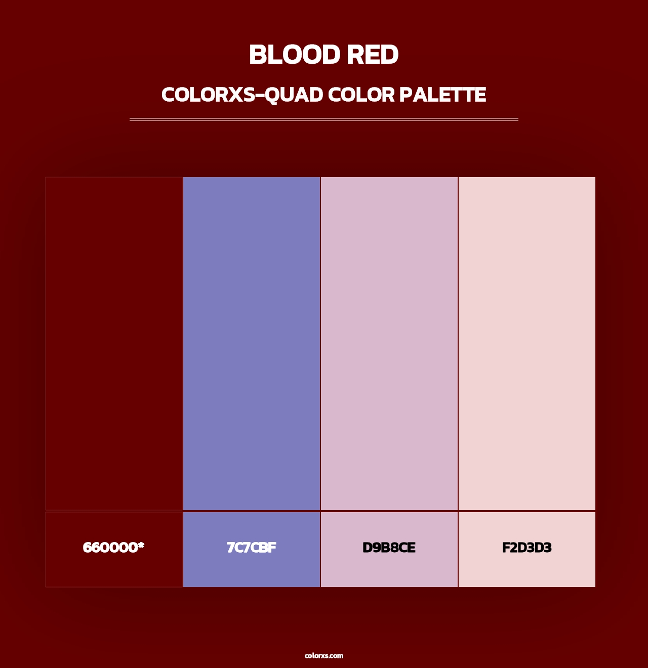 Blood Red - Colorxs Quad Palette