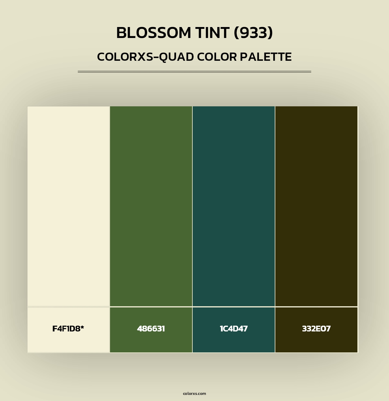 Blossom Tint (933) - Colorxs Quad Palette