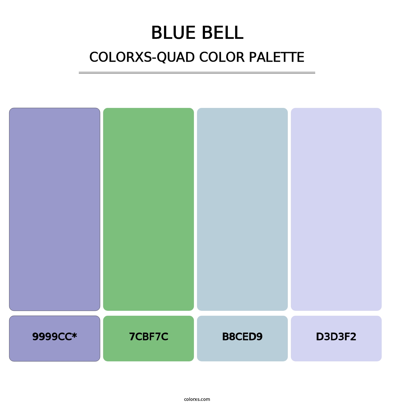 Blue Bell - Colorxs Quad Palette