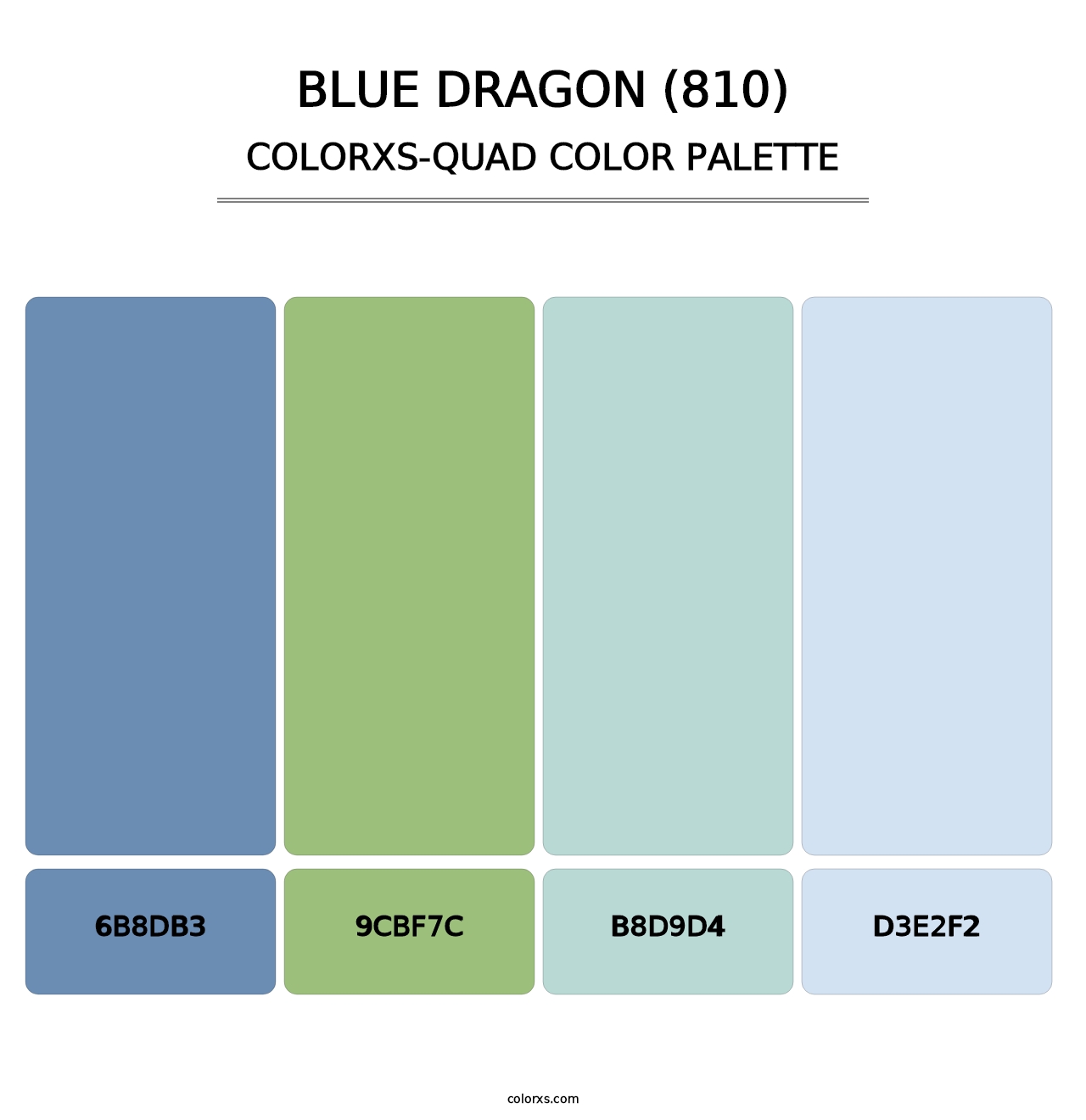 Blue Dragon (810) - Colorxs Quad Palette