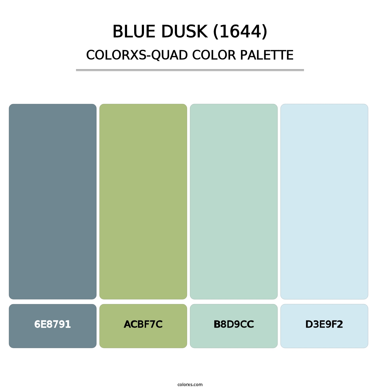Blue Dusk (1644) - Colorxs Quad Palette