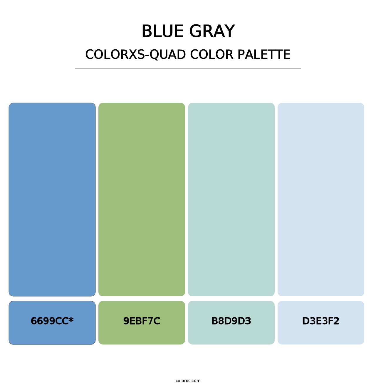 Blue Gray - Colorxs Quad Palette