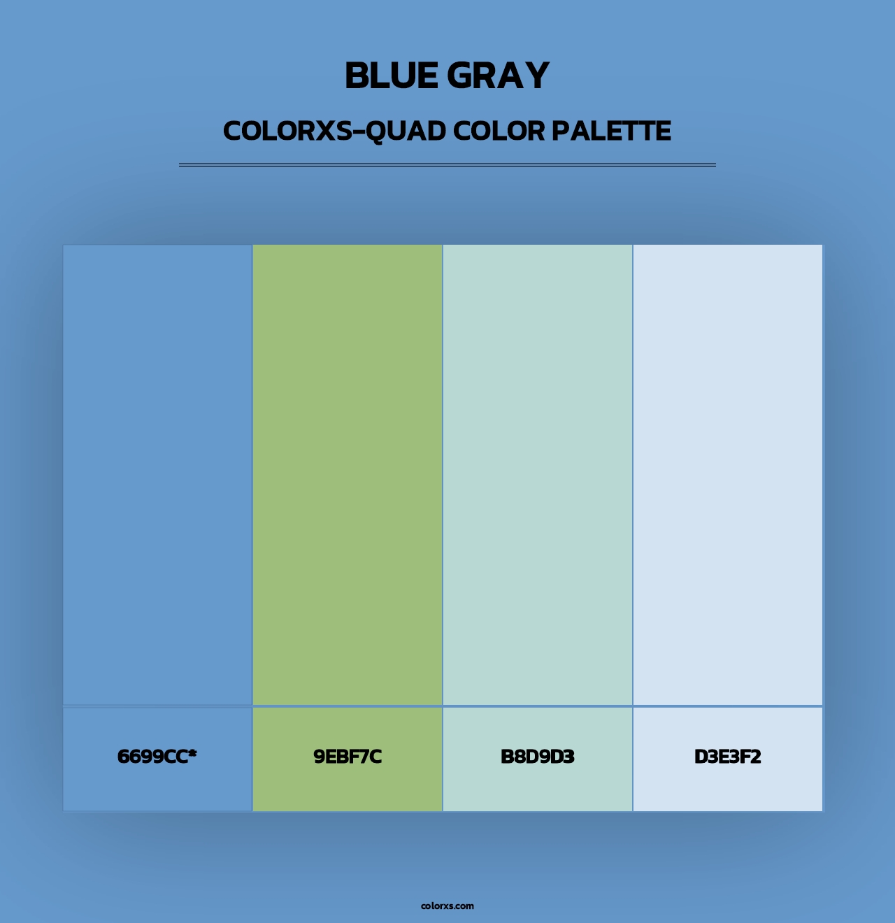Blue Gray - Colorxs Quad Palette