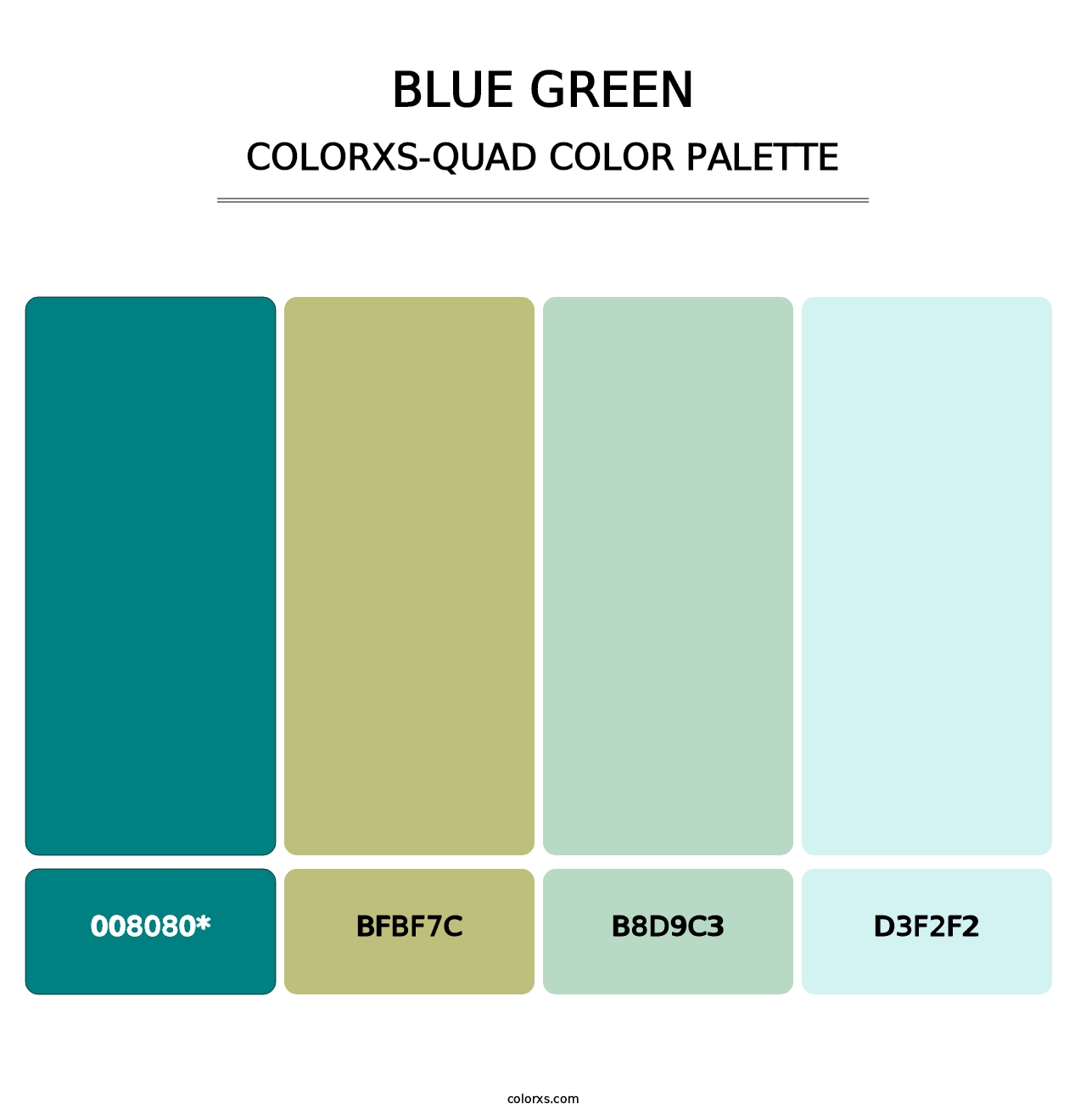 Blue Green - Colorxs Quad Palette