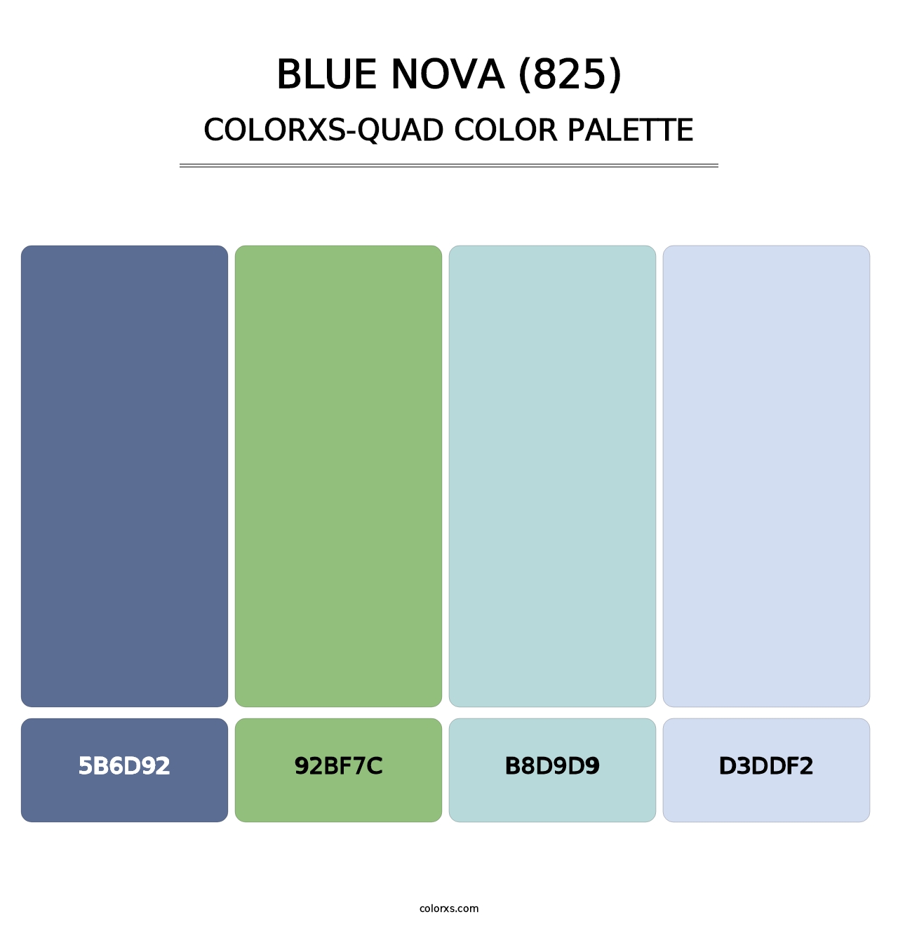 Blue Nova (825) - Colorxs Quad Palette