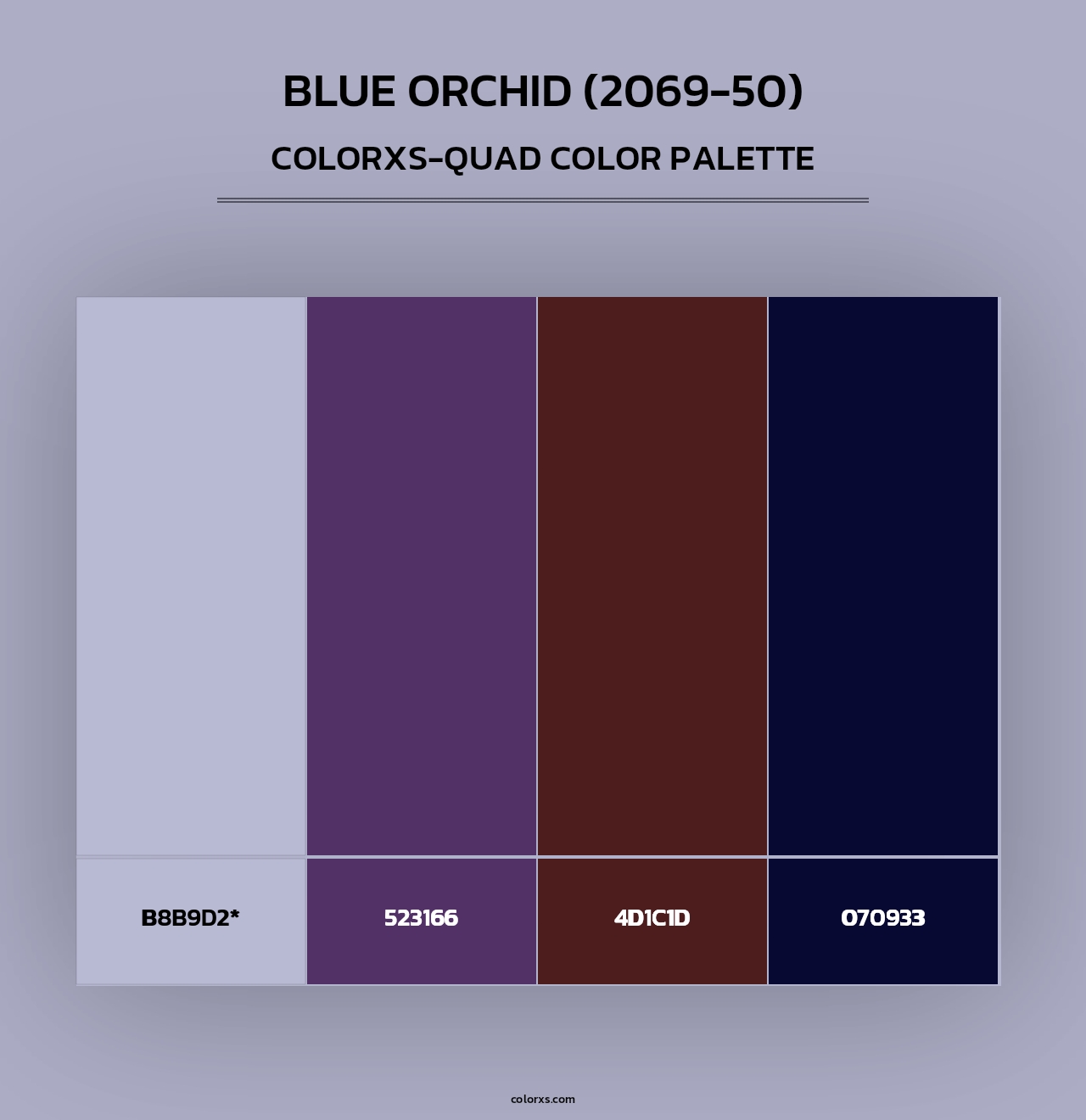 Blue Orchid (2069-50) - Colorxs Quad Palette