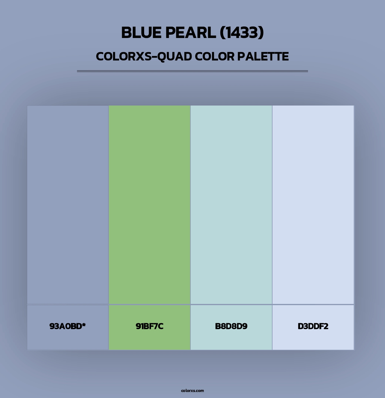 Blue Pearl (1433) - Colorxs Quad Palette