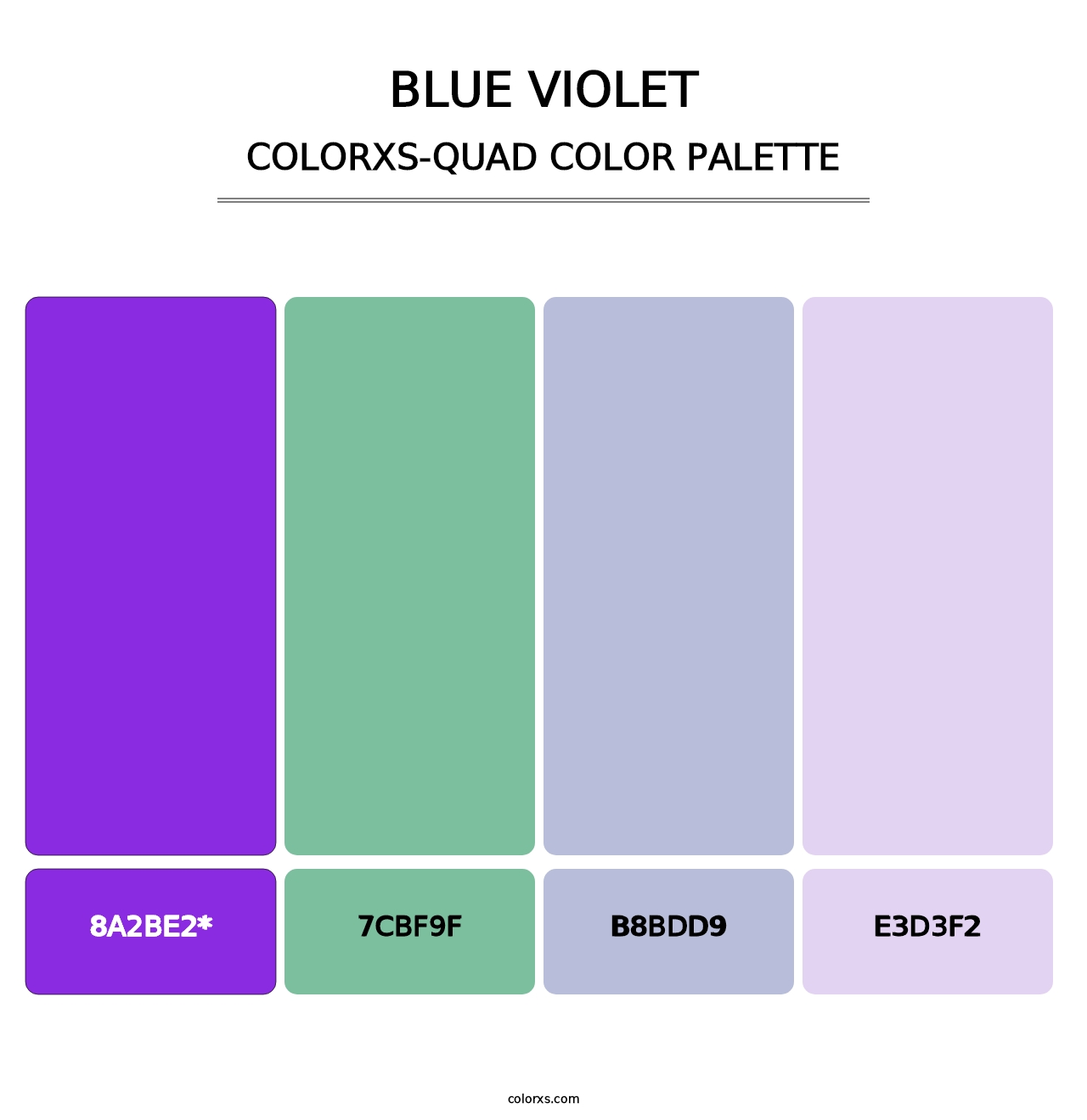 Blue Violet - Colorxs Quad Palette