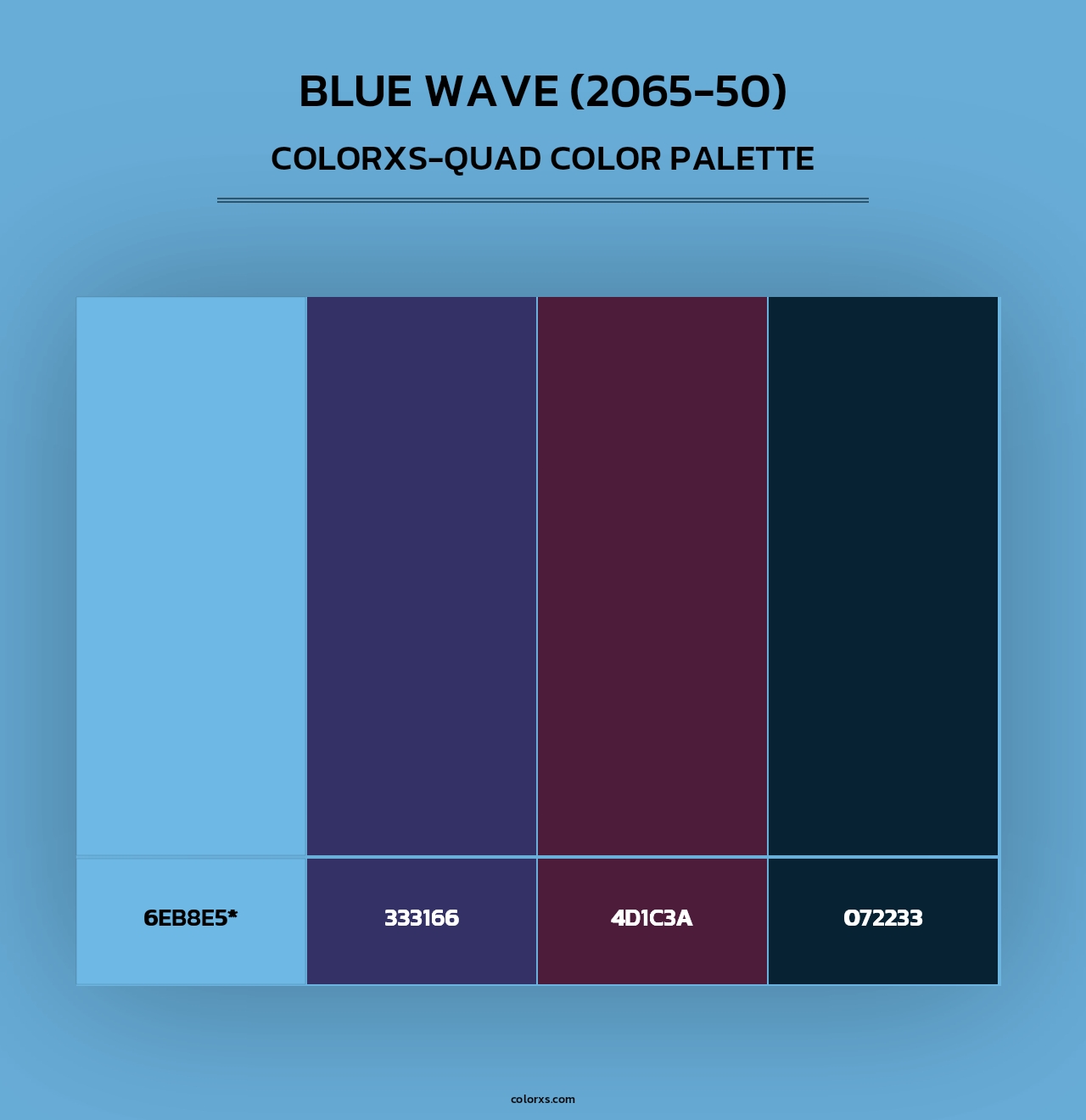 Blue Wave (2065-50) - Colorxs Quad Palette