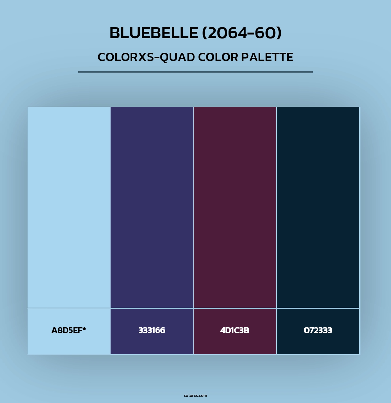 Bluebelle (2064-60) - Colorxs Quad Palette
