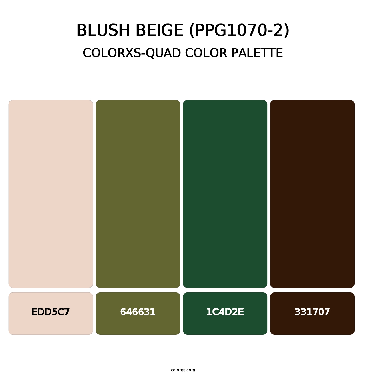 Blush Beige (PPG1070-2) - Colorxs Quad Palette