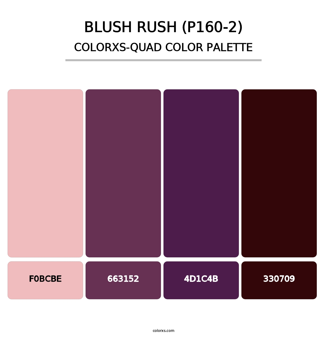 Blush Rush (P160-2) - Colorxs Quad Palette
