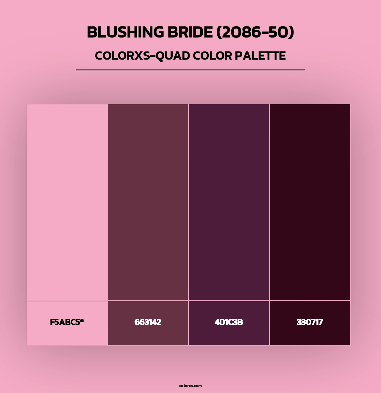 Blushing Bride (2086-50) - Colorxs Quad Palette