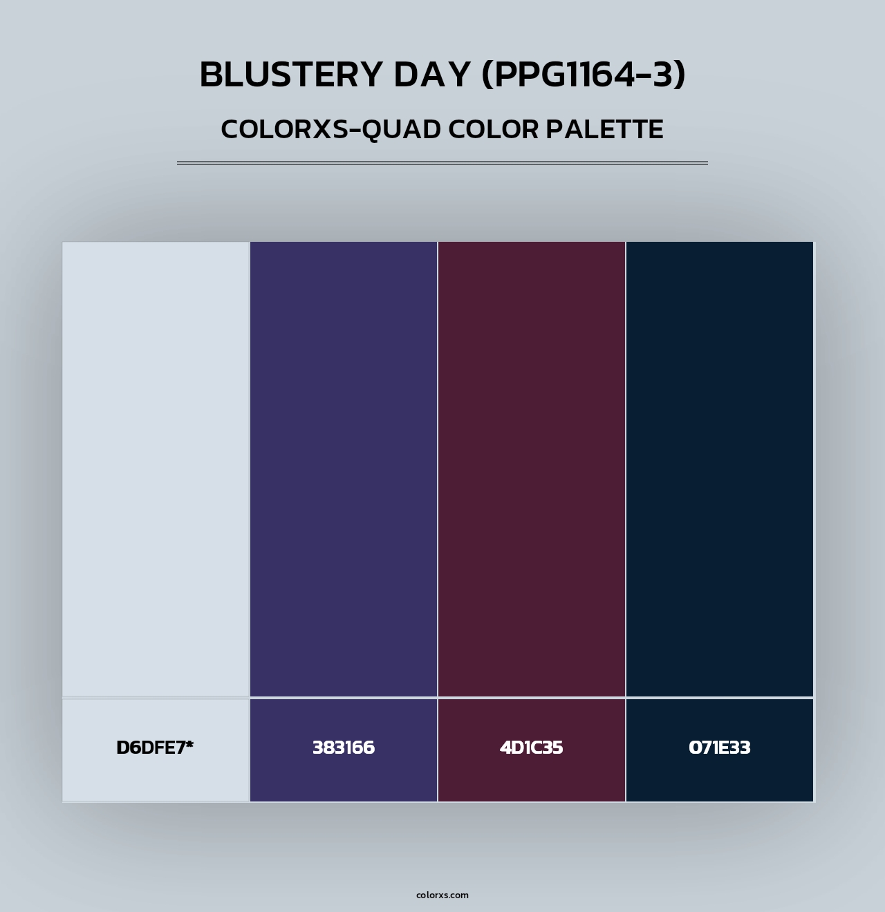 Blustery Day (PPG1164-3) - Colorxs Quad Palette