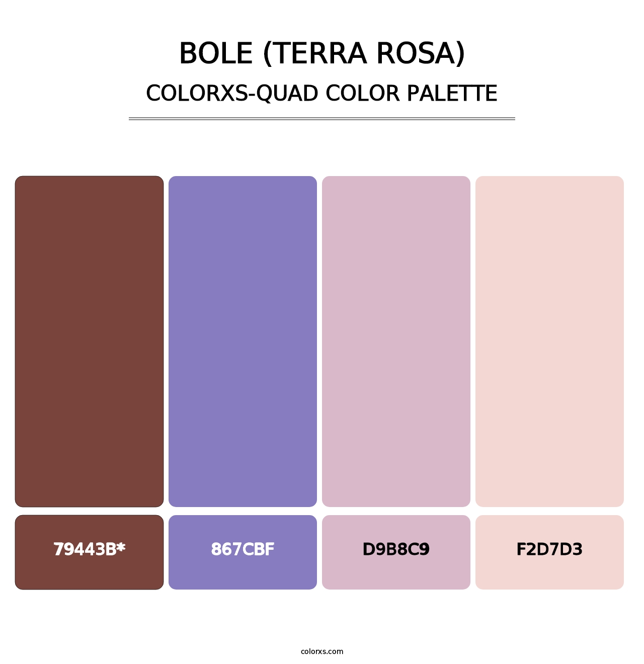 Bole (Terra Rosa) - Colorxs Quad Palette