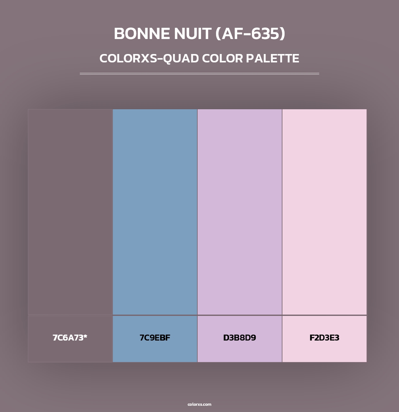 Bonne Nuit (AF-635) - Colorxs Quad Palette