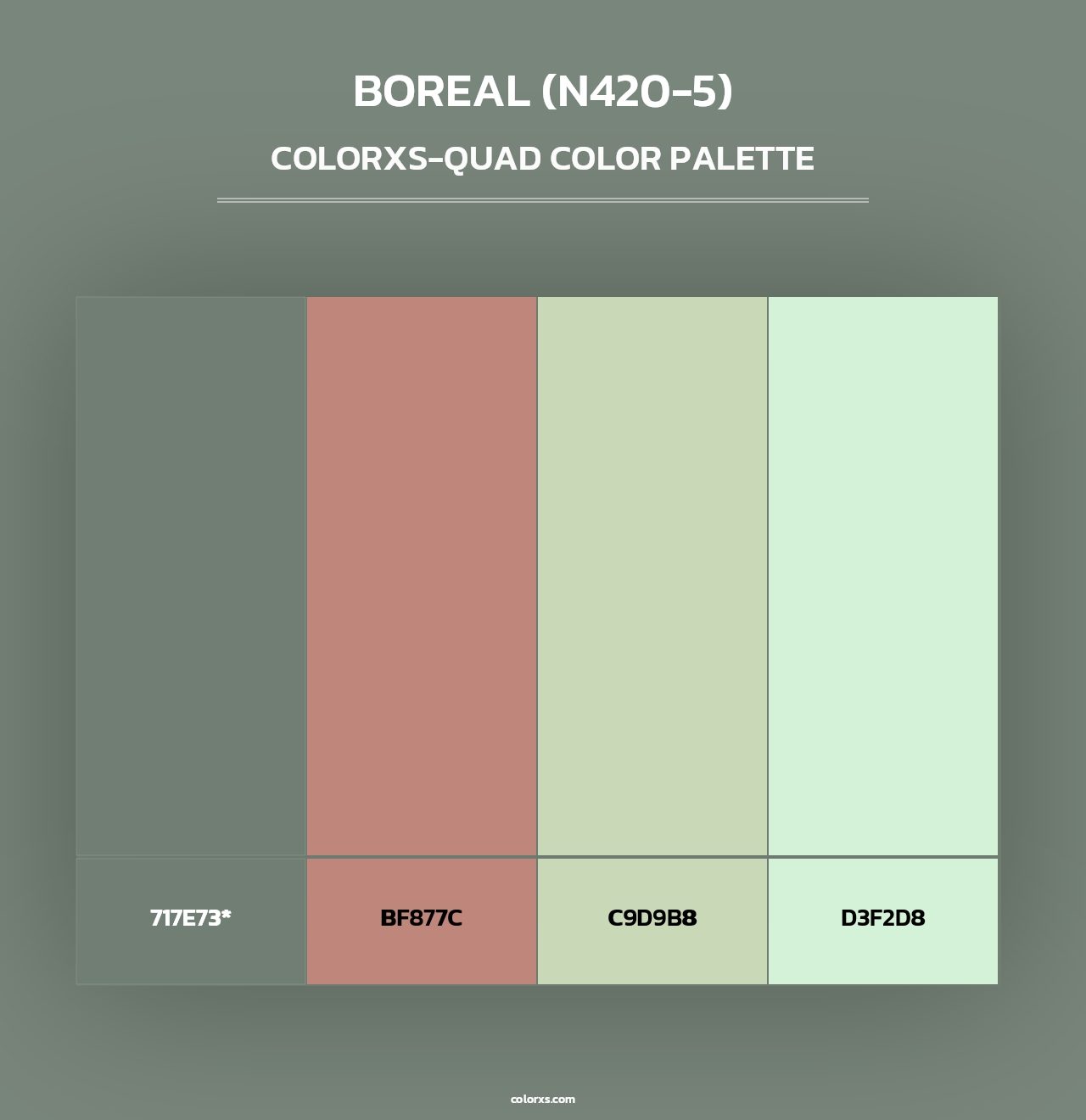 Boreal (N420-5) - Colorxs Quad Palette