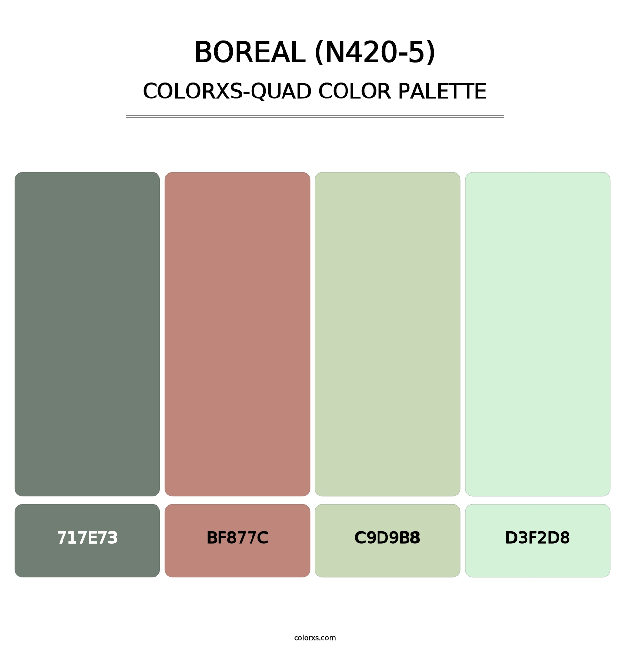Boreal (N420-5) - Colorxs Quad Palette