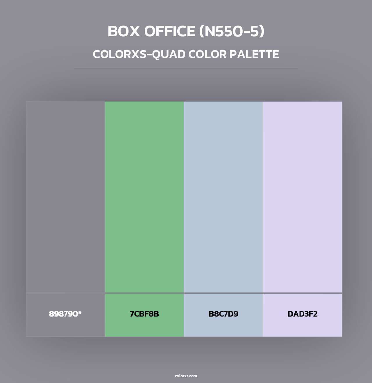 Box Office (N550-5) - Colorxs Quad Palette