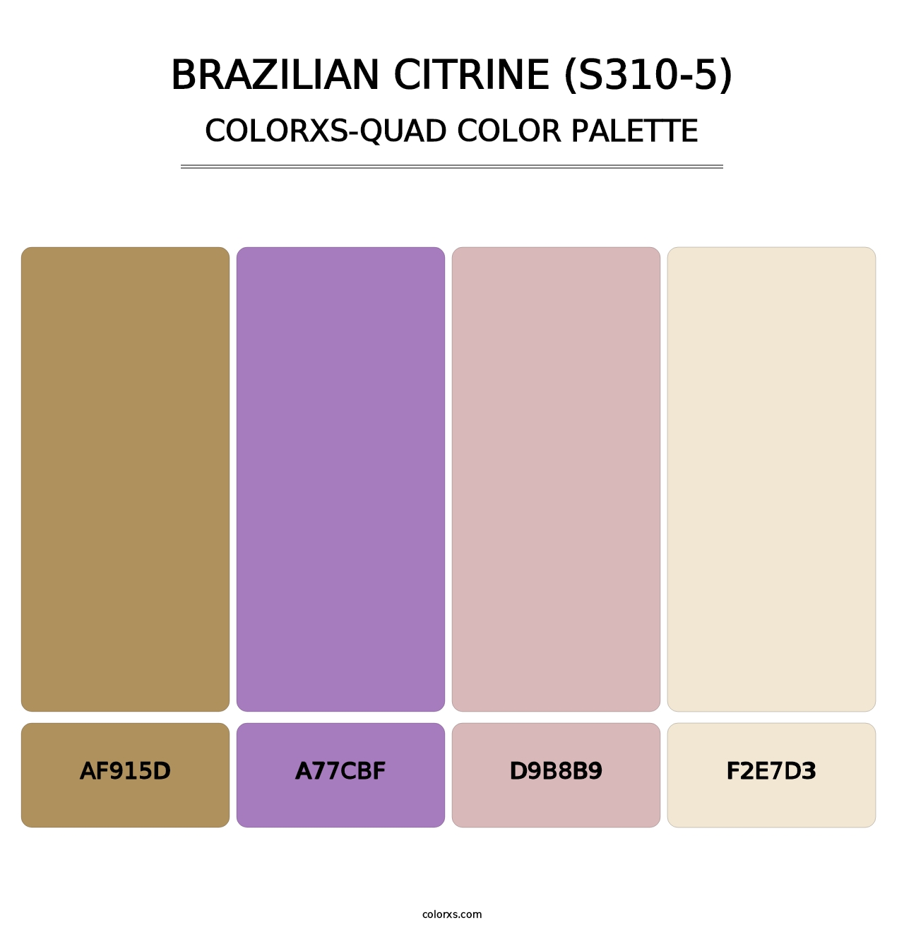 Brazilian Citrine (S310-5) - Colorxs Quad Palette
