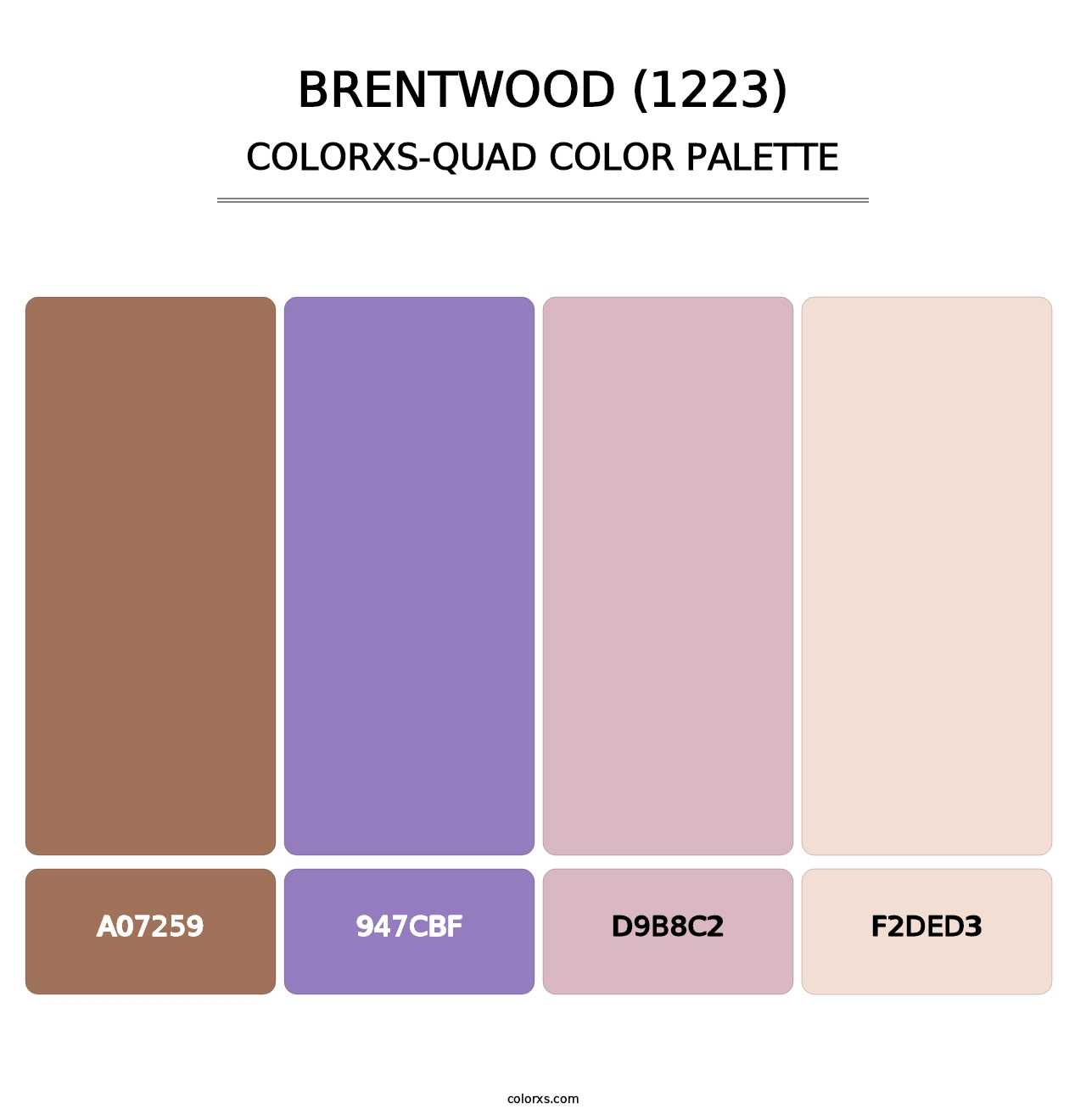 Brentwood (1223) - Colorxs Quad Palette