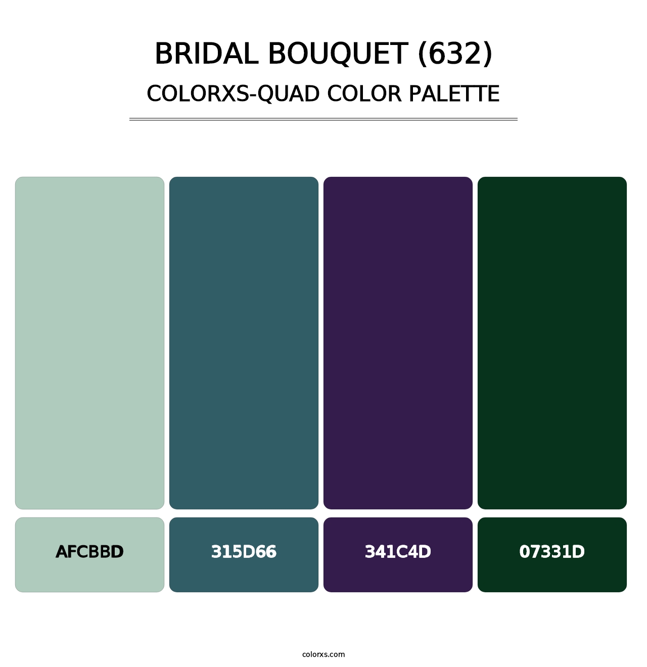 Bridal Bouquet (632) - Colorxs Quad Palette