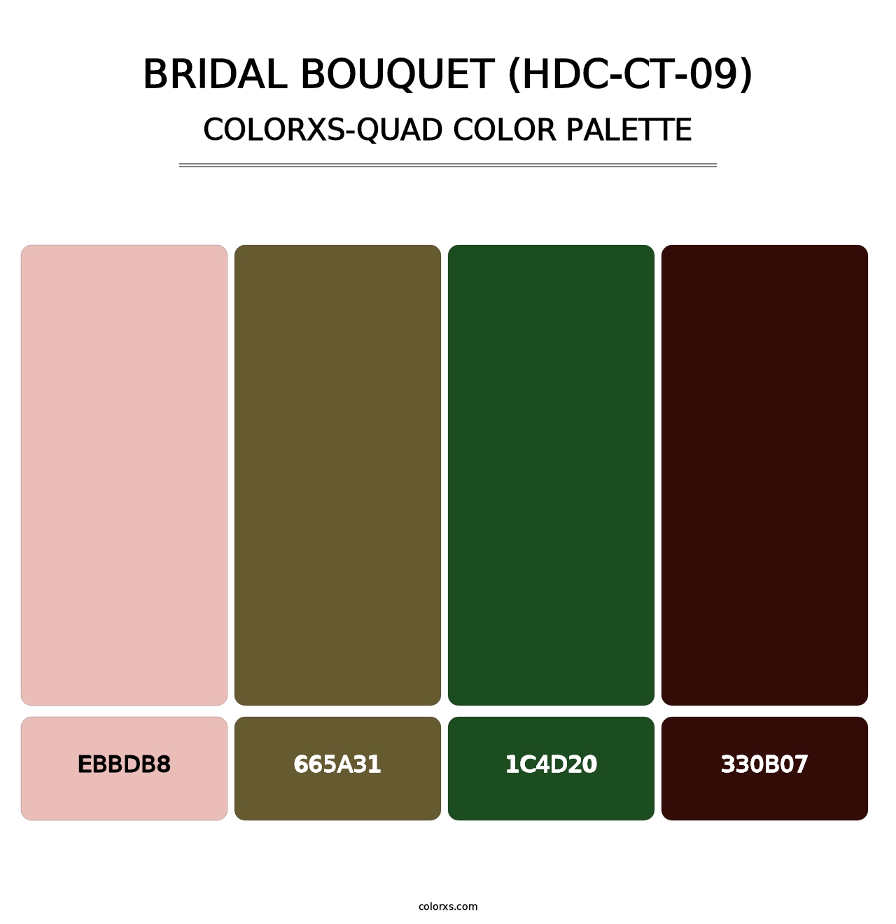 Bridal Bouquet (HDC-CT-09) - Colorxs Quad Palette