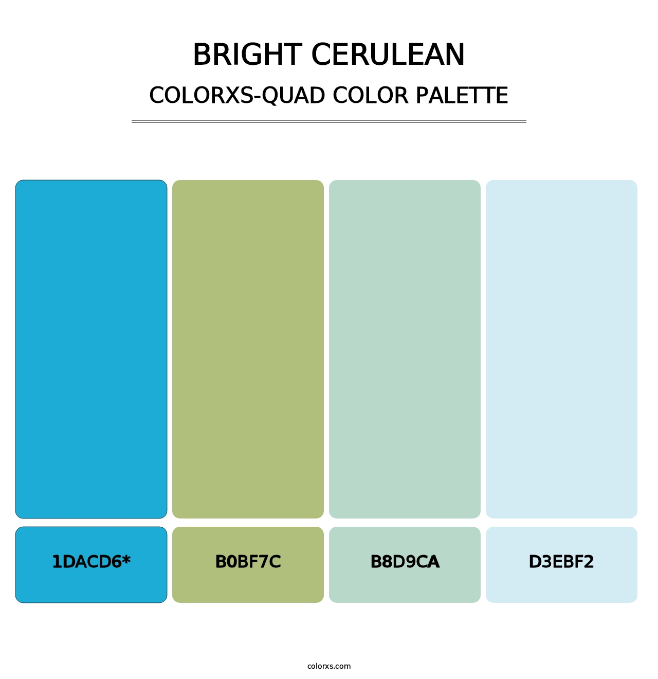 Bright Cerulean - Colorxs Quad Palette