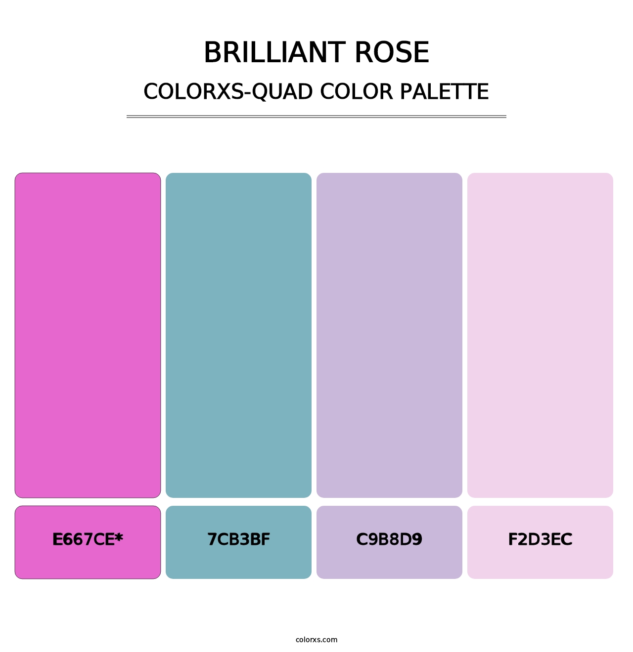 Brilliant Rose - Colorxs Quad Palette
