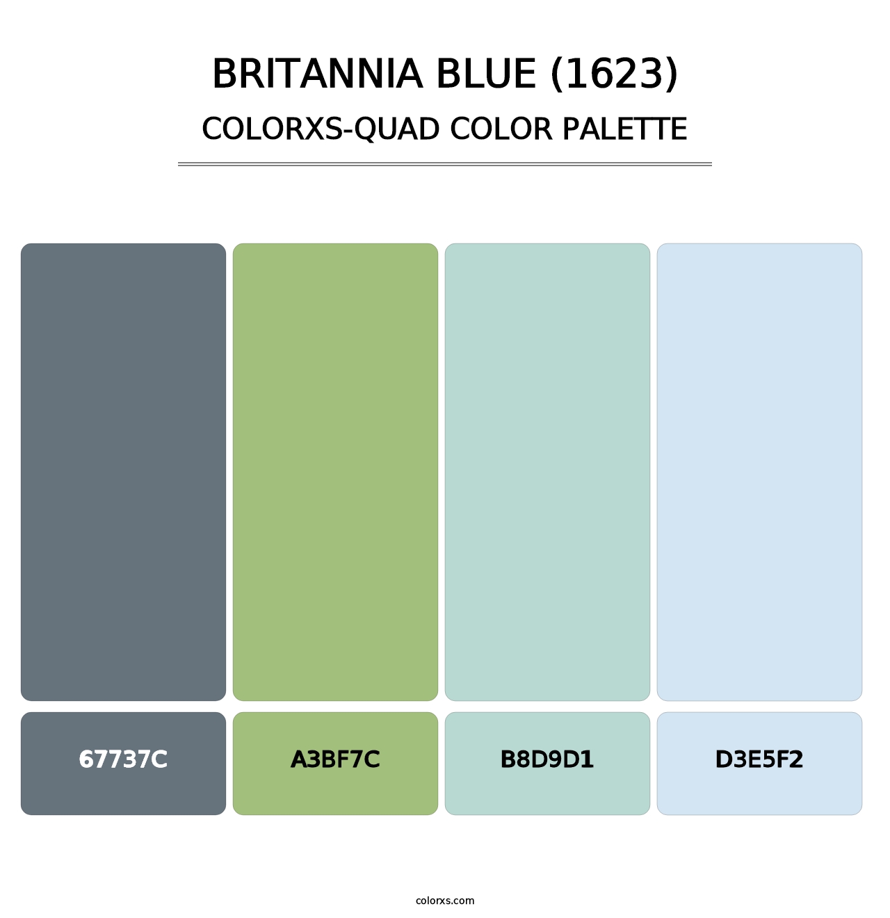 Britannia Blue (1623) - Colorxs Quad Palette