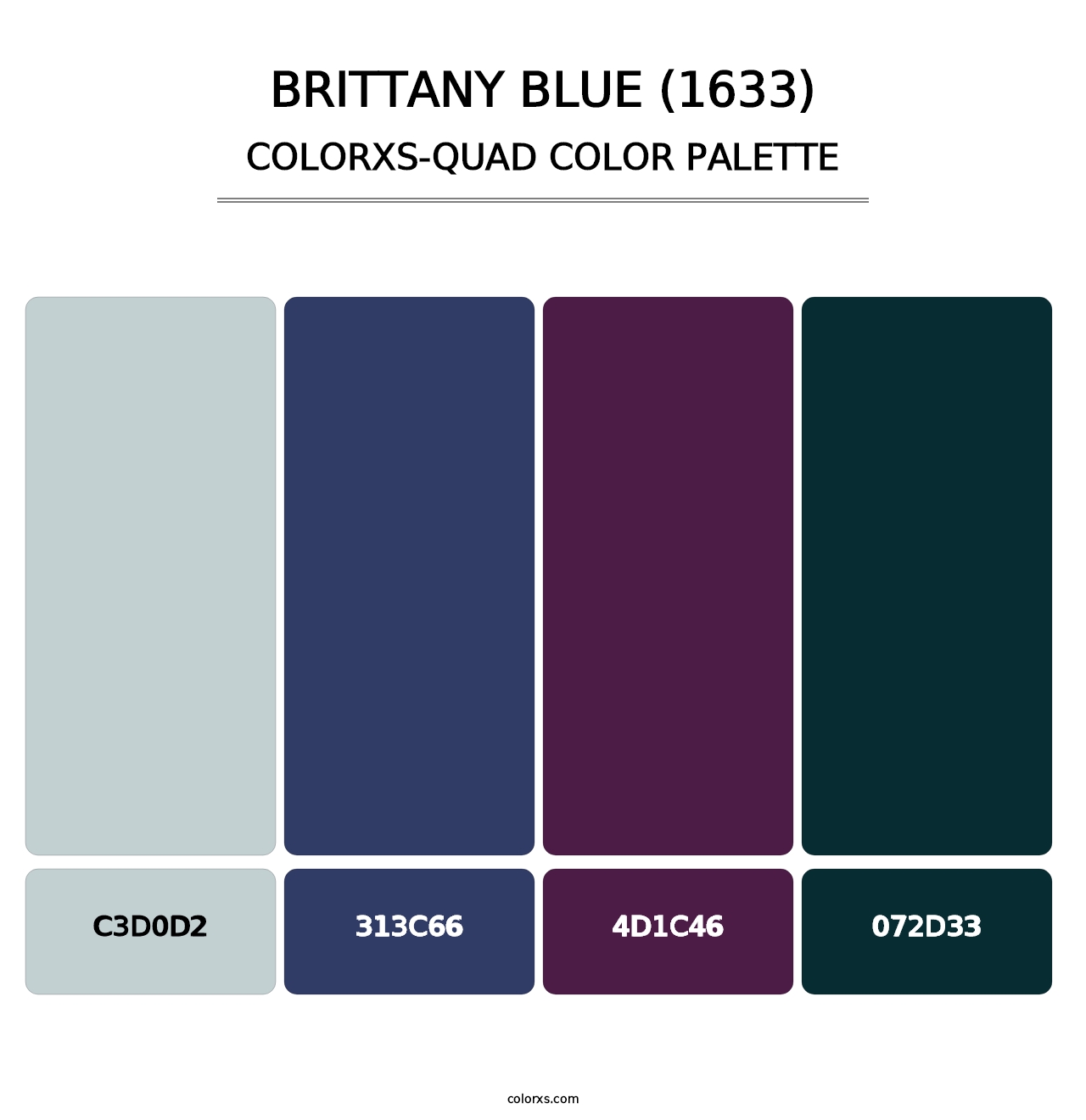 Brittany Blue (1633) - Colorxs Quad Palette