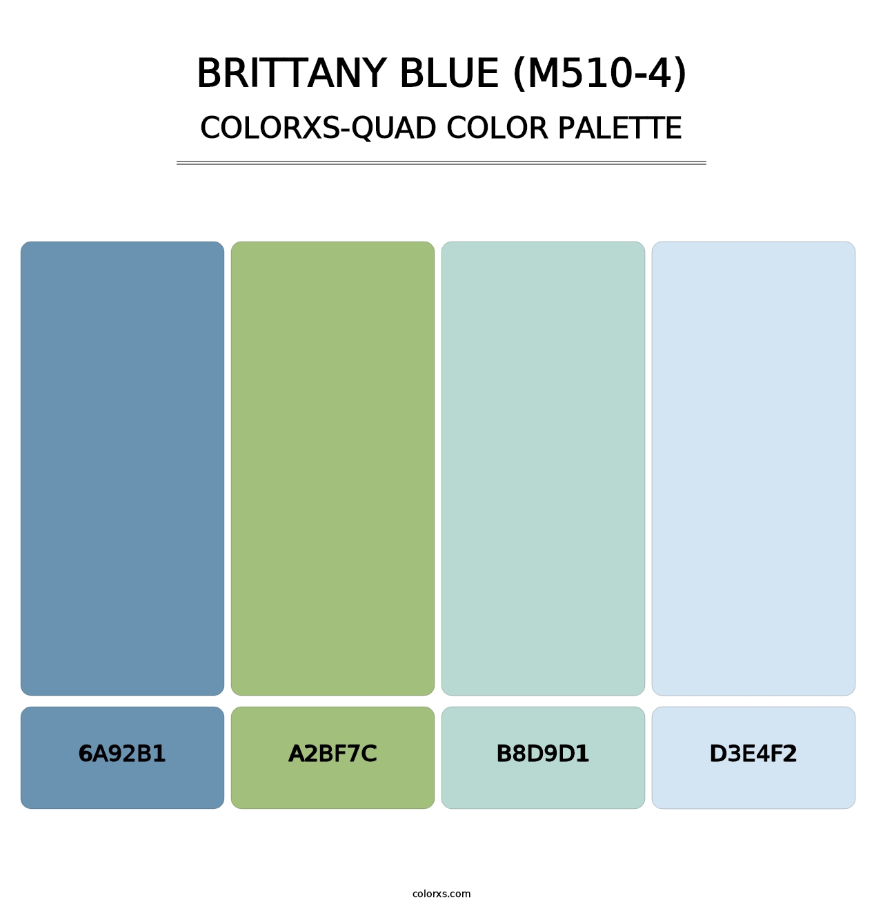 Brittany Blue (M510-4) - Colorxs Quad Palette