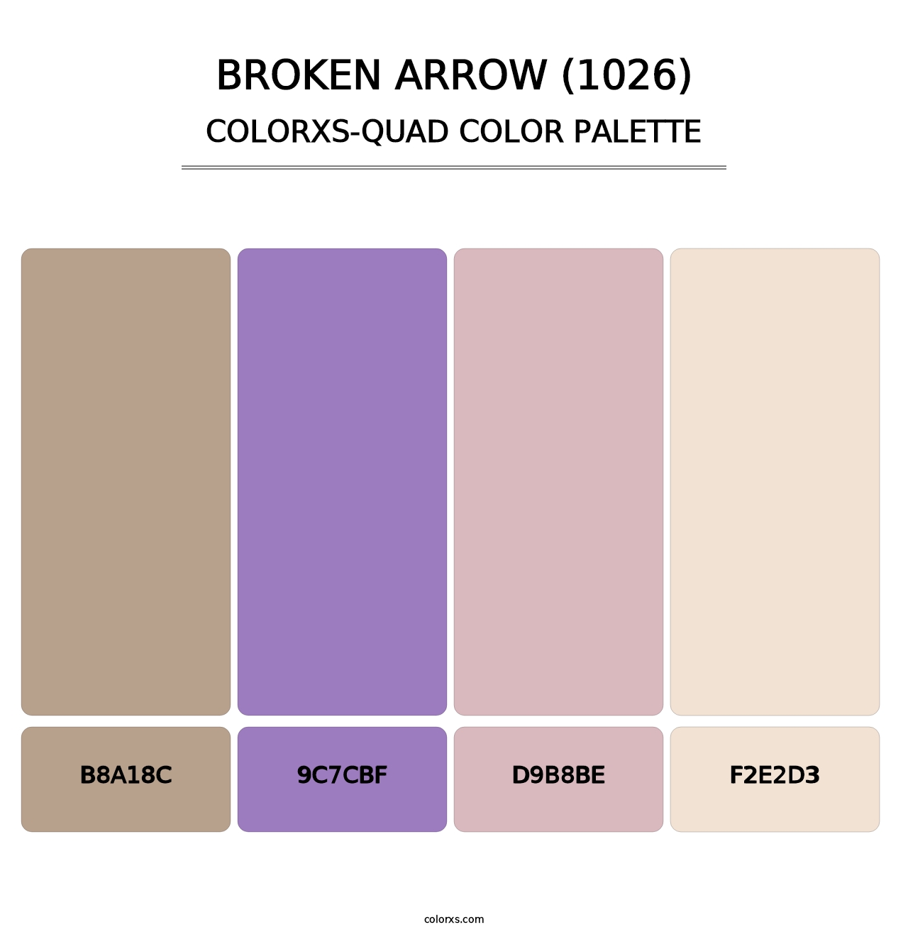 Broken Arrow (1026) - Colorxs Quad Palette