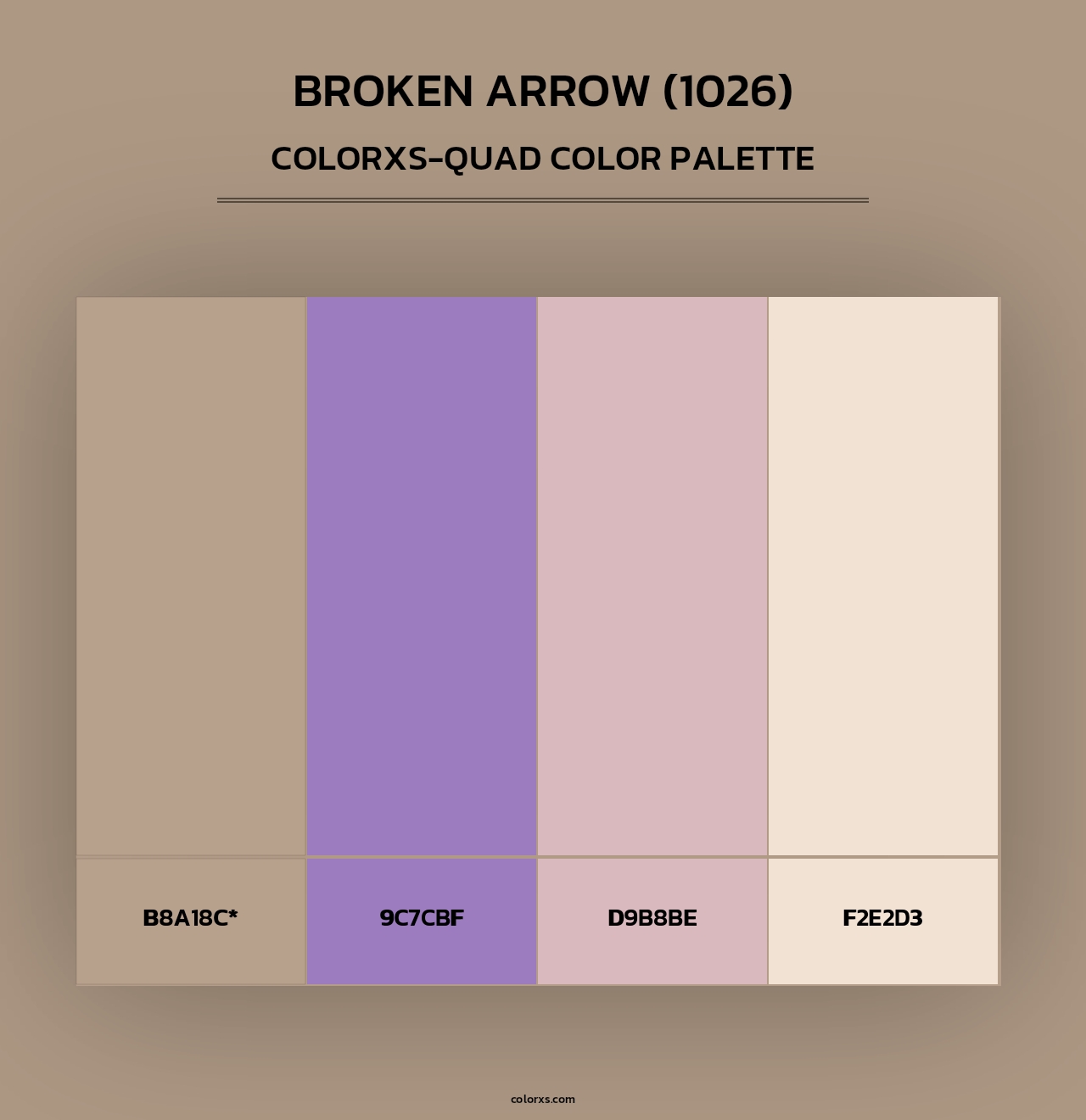 Broken Arrow (1026) - Colorxs Quad Palette