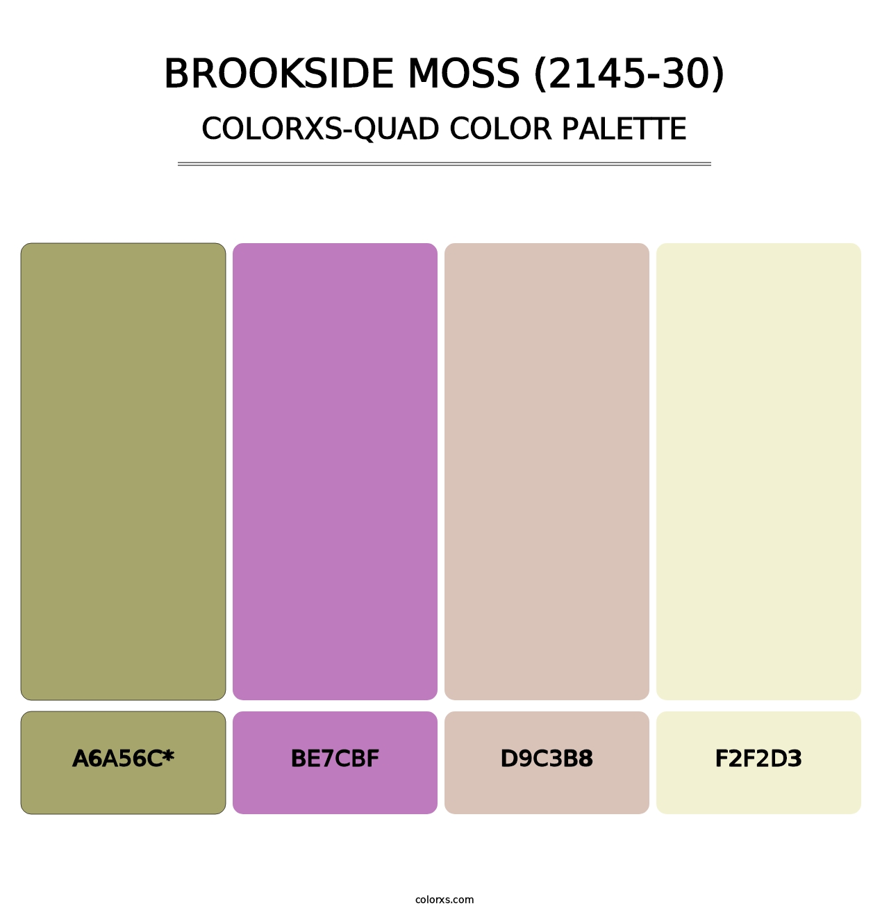 Brookside Moss (2145-30) - Colorxs Quad Palette