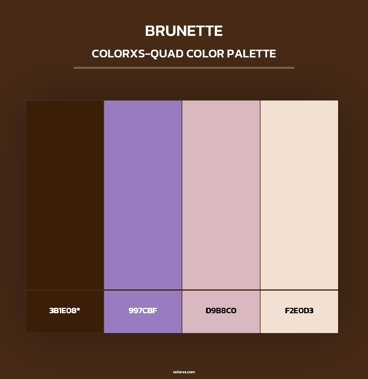 Brunette - Colorxs Quad Palette