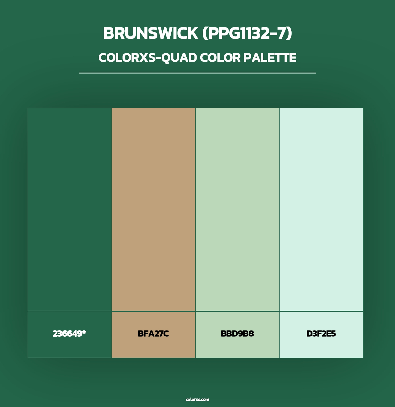 Brunswick (PPG1132-7) - Colorxs Quad Palette
