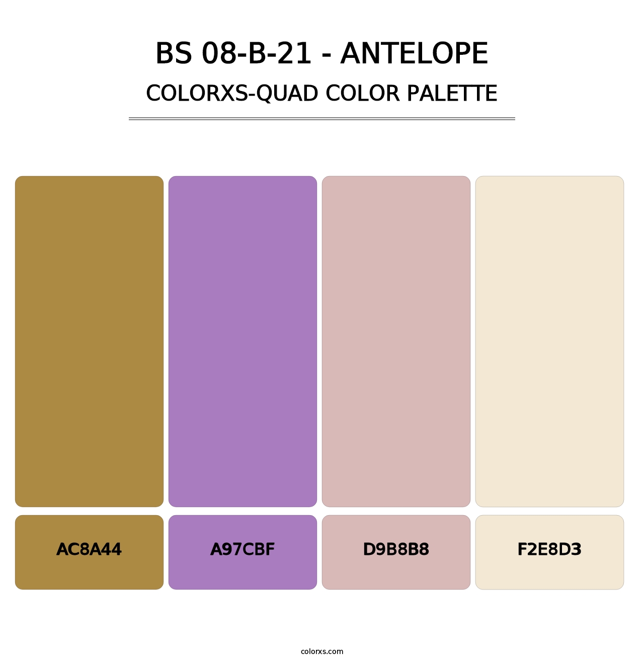 BS 08-B-21 - Antelope - Colorxs Quad Palette