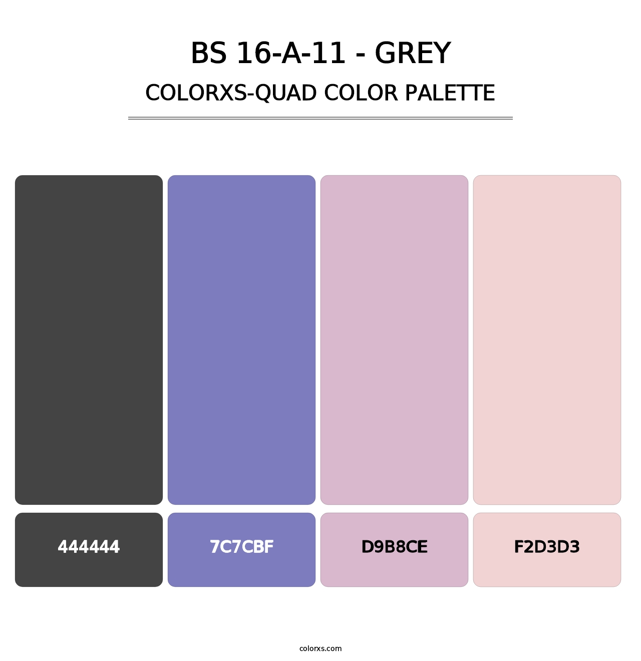 BS 16-A-11 - Grey - Colorxs Quad Palette