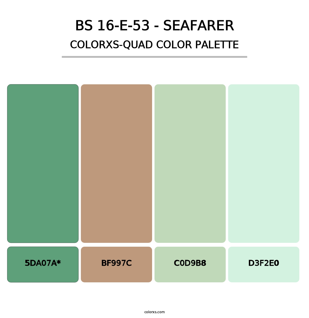 BS 16-E-53 - Seafarer - Colorxs Quad Palette