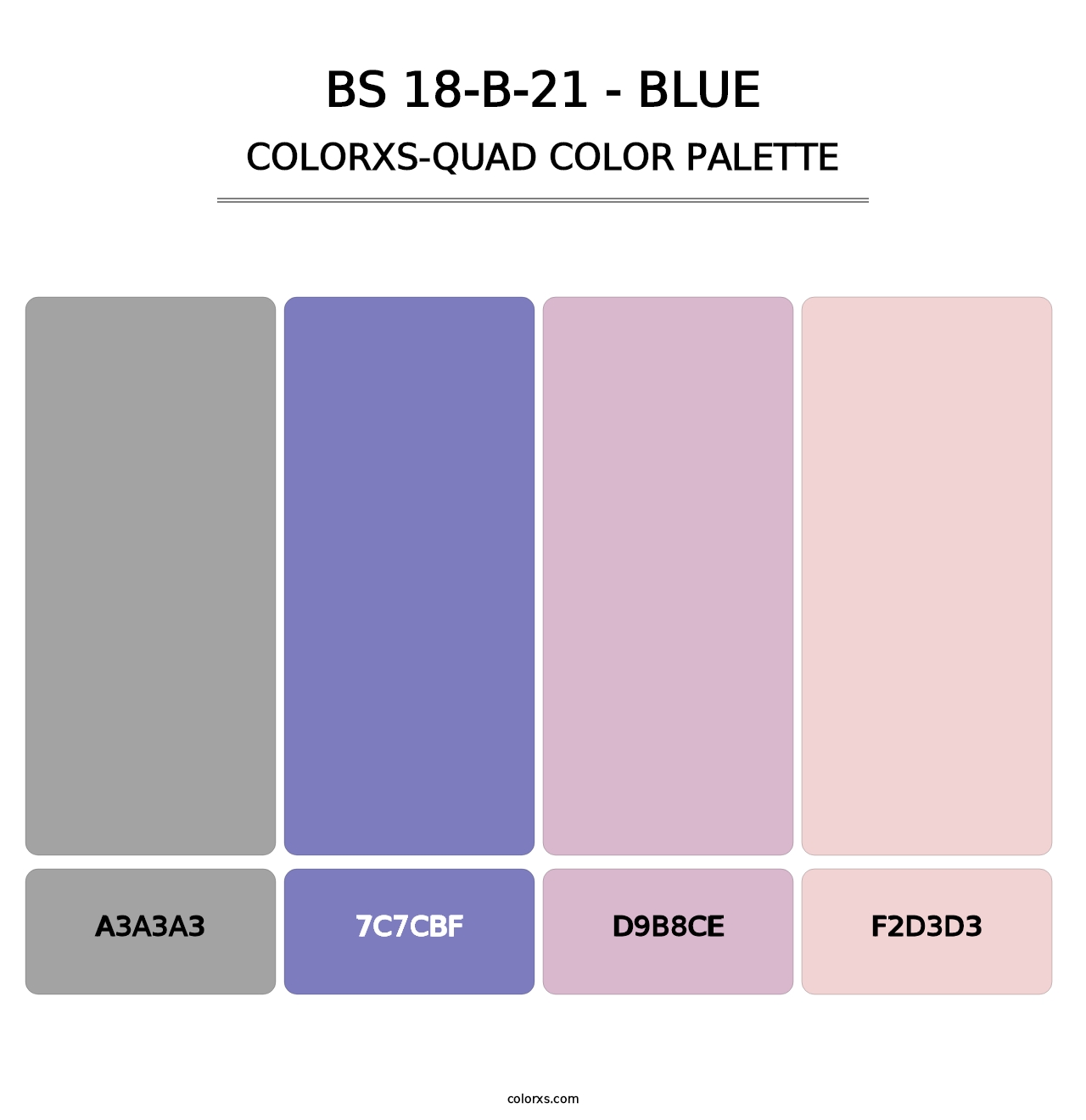 BS 18-B-21 - Blue - Colorxs Quad Palette