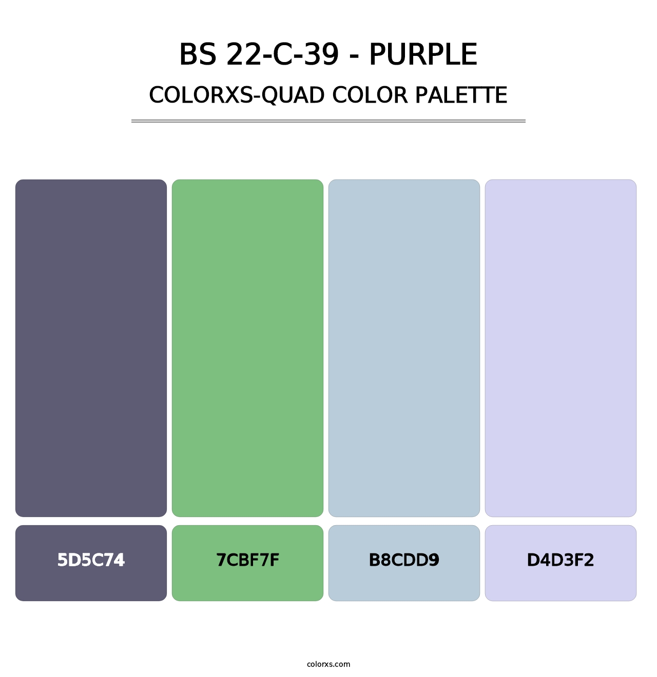 BS 22-C-39 - Purple - Colorxs Quad Palette