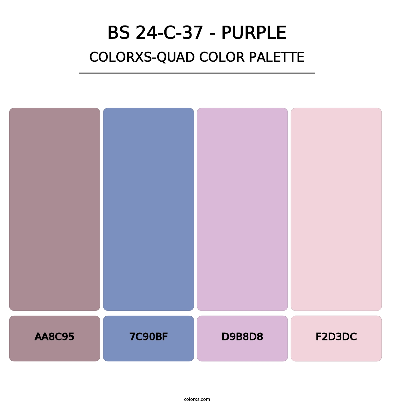 BS 24-C-37 - Purple - Colorxs Quad Palette