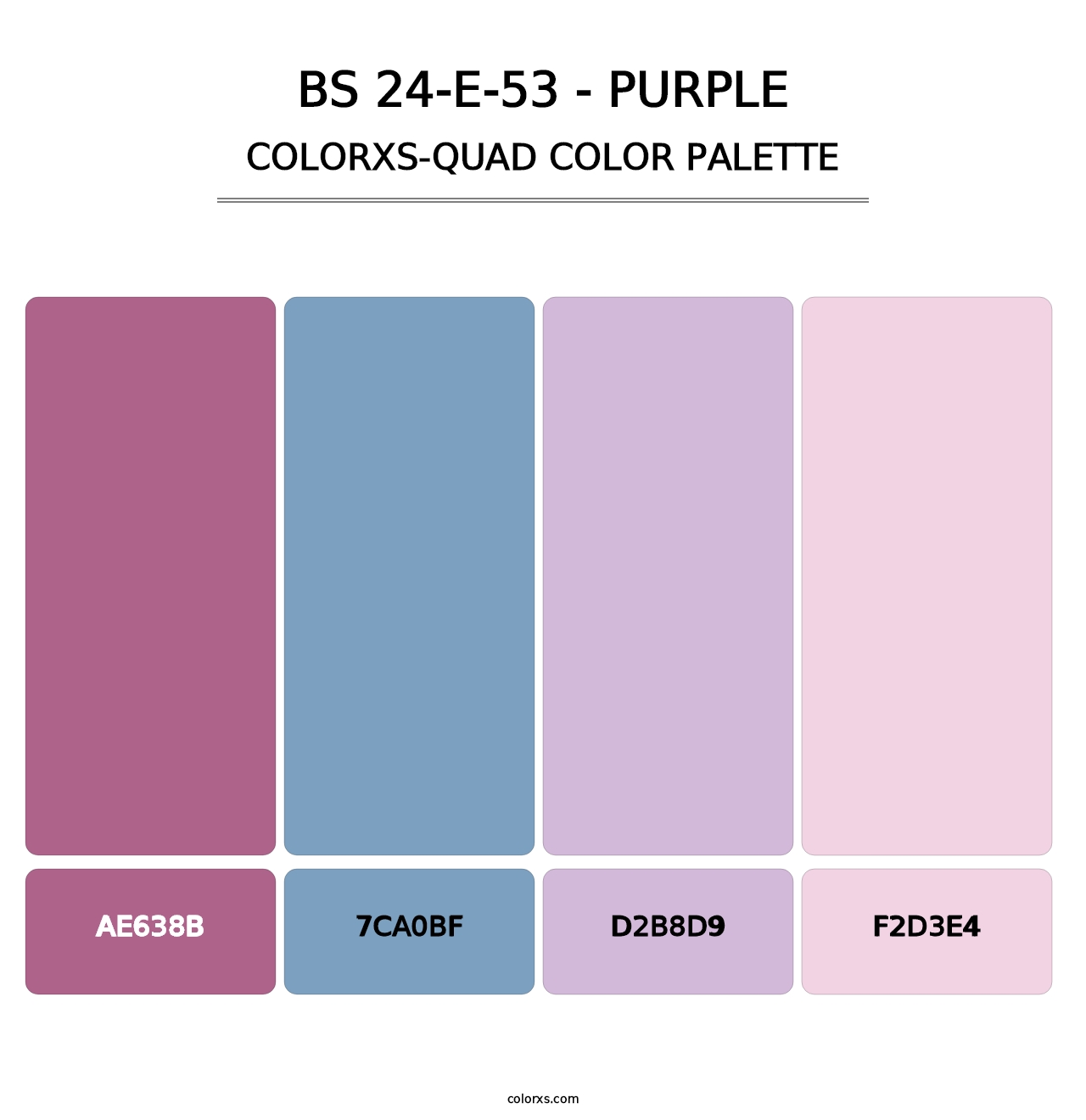 BS 24-E-53 - Purple - Colorxs Quad Palette