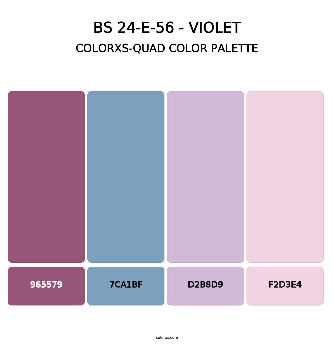 BS 24-E-56 - Violet - Colorxs Quad Palette