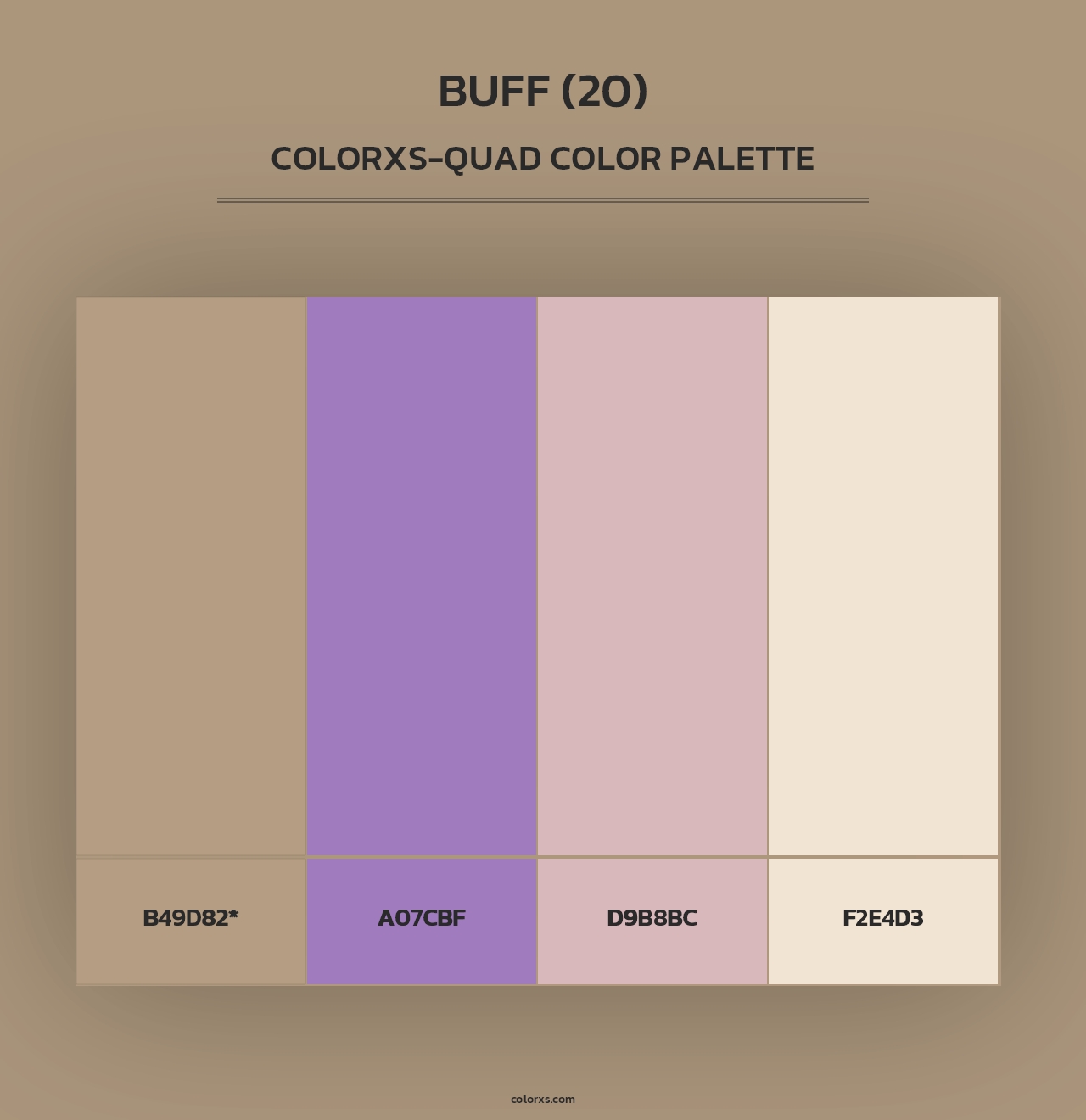 Buff (20) - Colorxs Quad Palette